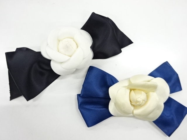 JAPANESE KIMONO / VINTAGE FLOWER CORSAGE / SET OF 2